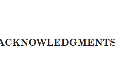 Acknowledgments