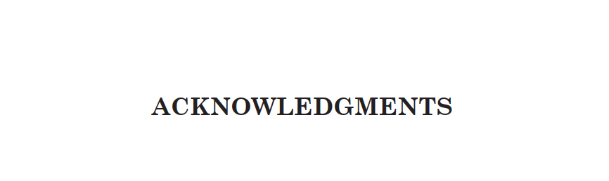 Acknowledgments